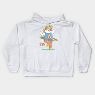 80's Cat Unicorn Kids Hoodie